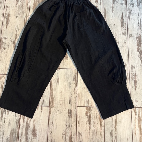 High Waisted Balloon Pants Linen Blend Parachute Harem Silhouette Small NWOT - Picture 11 of 12